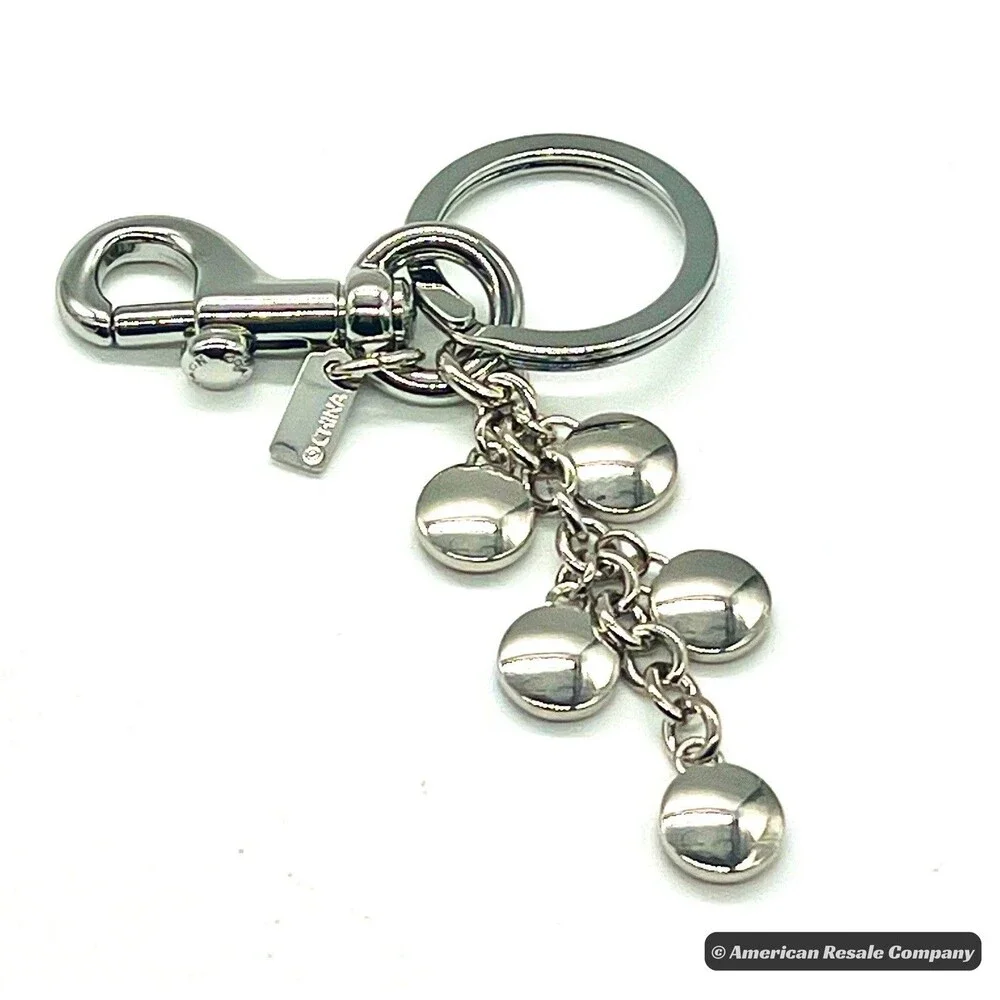 Rare COACH Buttons Multi Mix Trigger Snap Keychain  #F63982